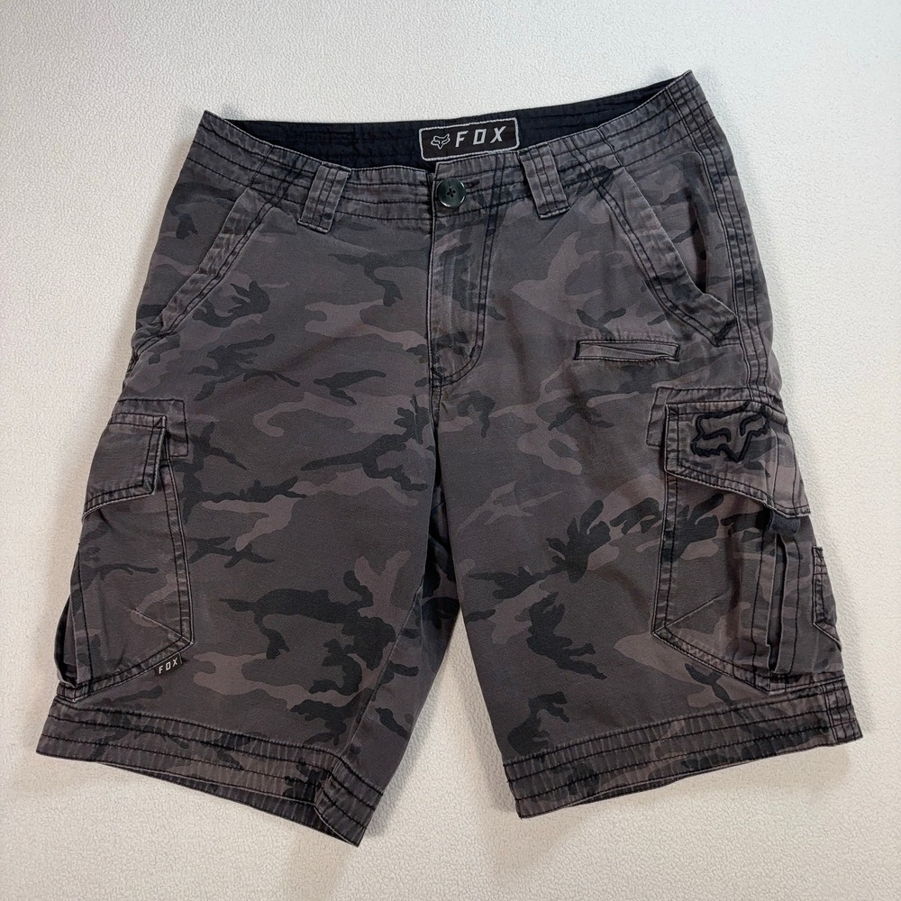 Fox Men's Cargo Shorts - Dark Camo